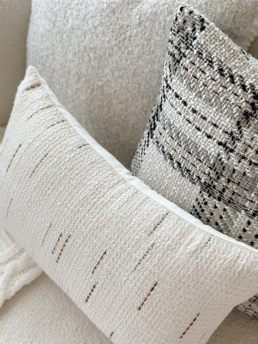 PRE-ORDER (25/09-01/10): Serene Stripes Woven Waist Cushion Cover