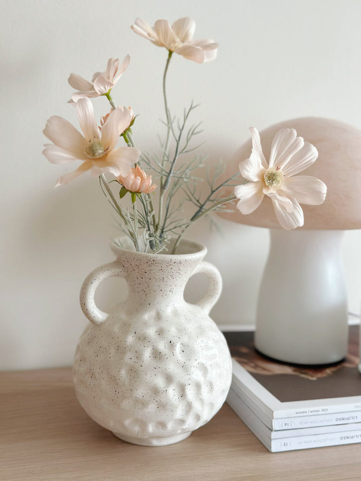 Speckled Hammered Big Tummy Vase