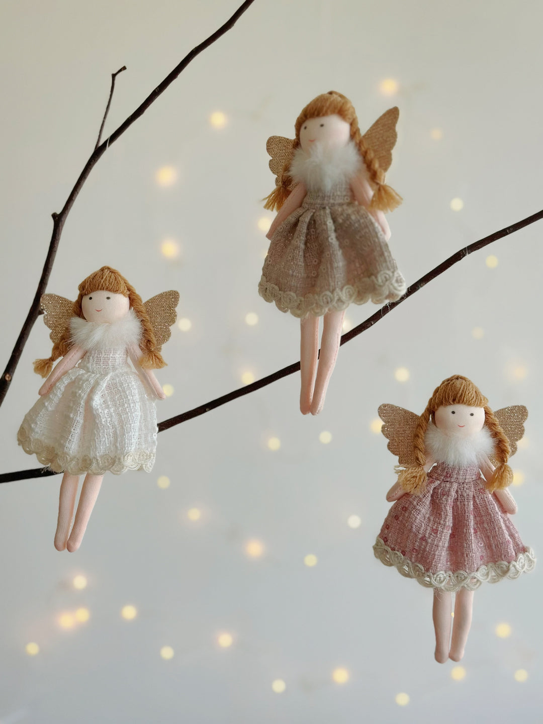 PRE-ORDER (18-20 Nov): Rustic Angel Charm Ornament (3 colours)