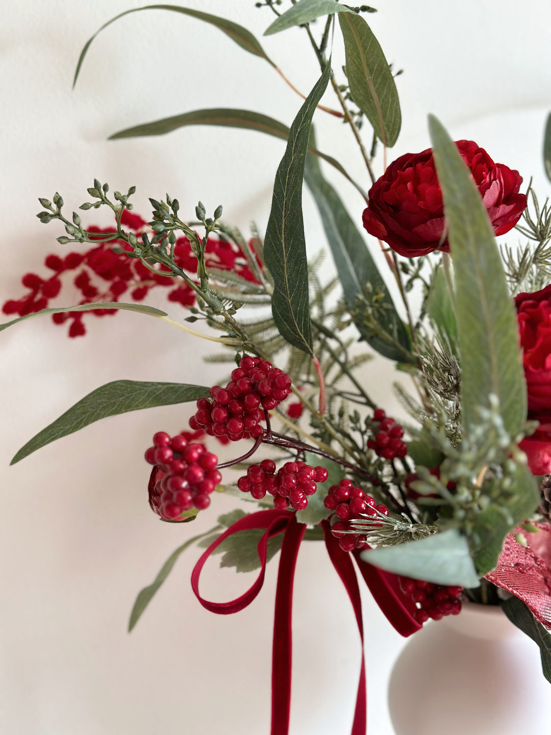 Crimson Elegance in Vase (front facing)