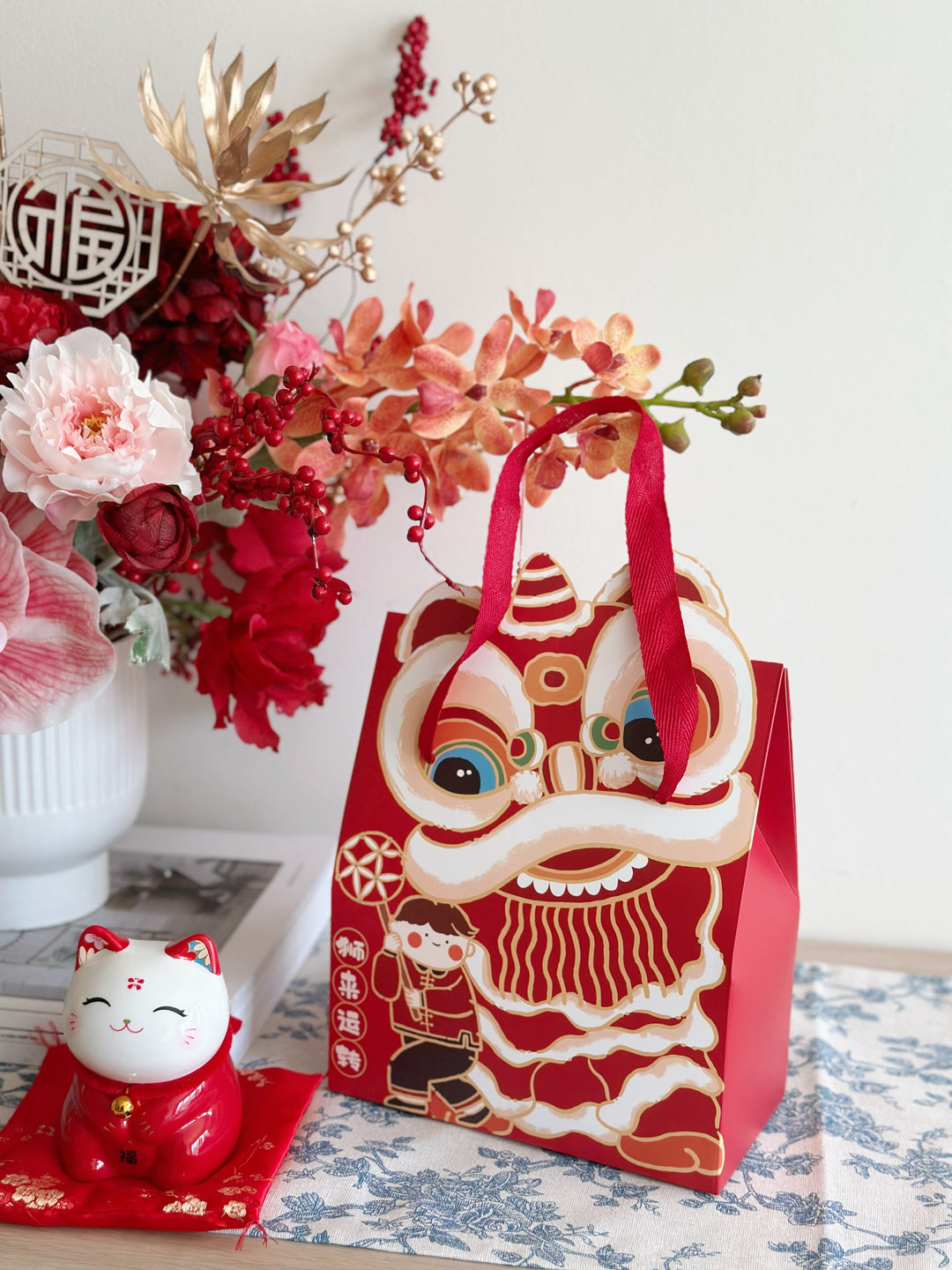 Lucky Lion Dance Gift Bag (3 options)