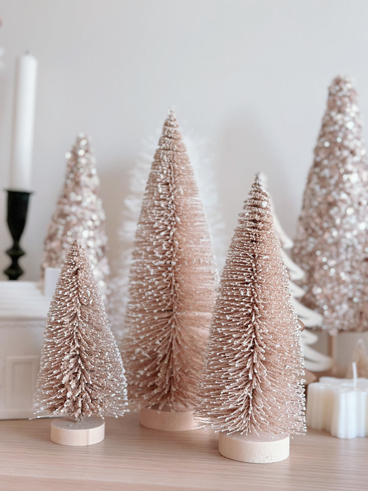 PRE-ORDER (21-27 Nov): Snowy Effect Warm Brown Christmas Tree (set of 3)