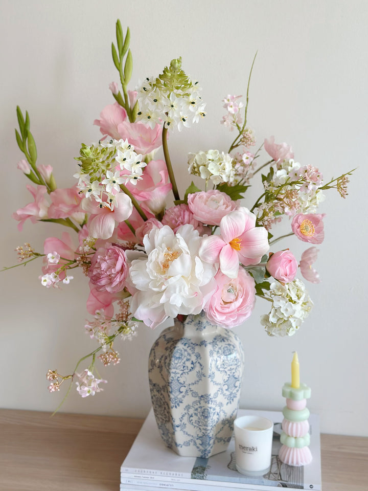 Blooming Fortune in Oriental Vase (1-sided)