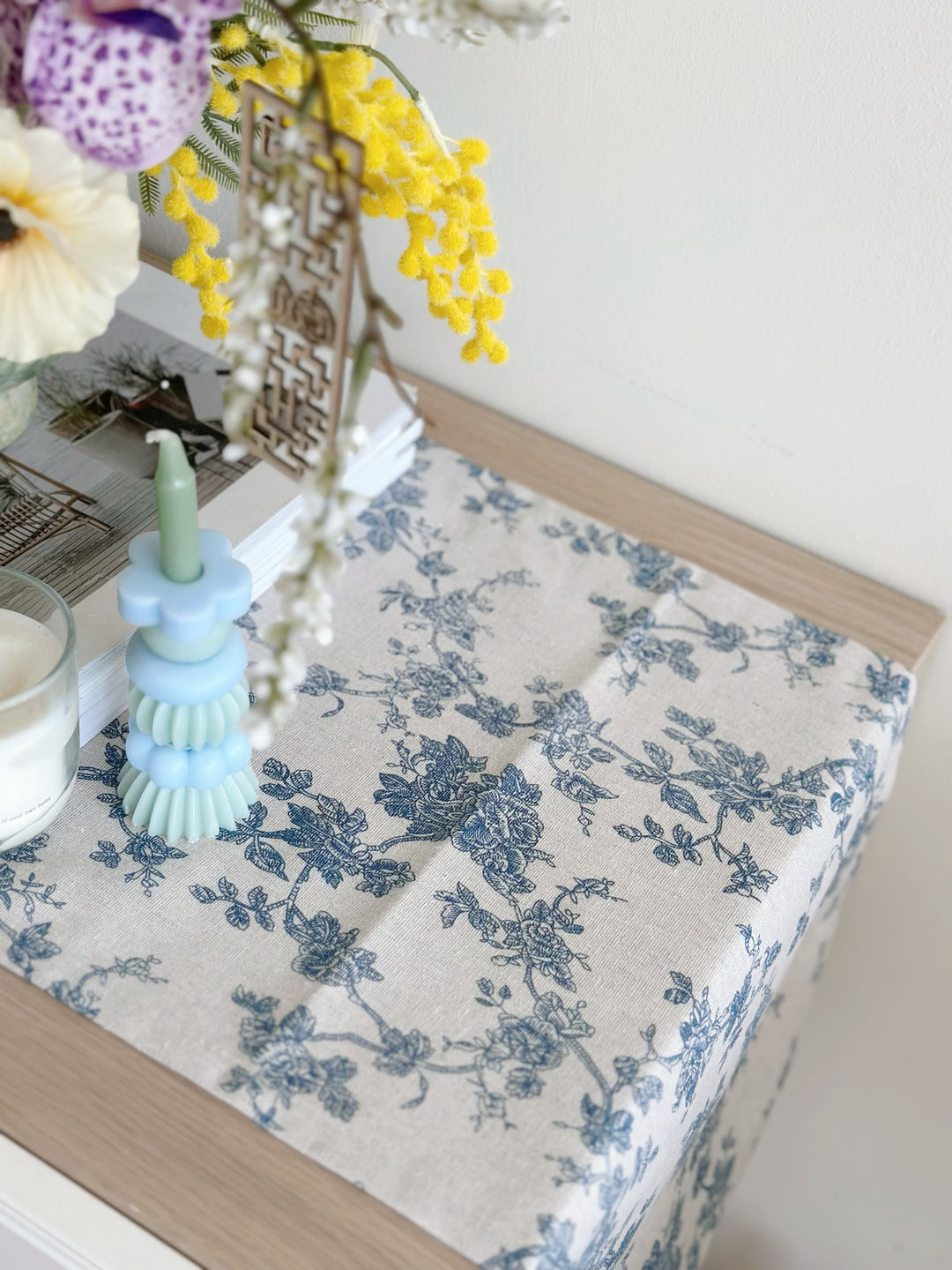 PRE-ORDER (6-10 Jan): Blue Bloom Elegance Table Runner