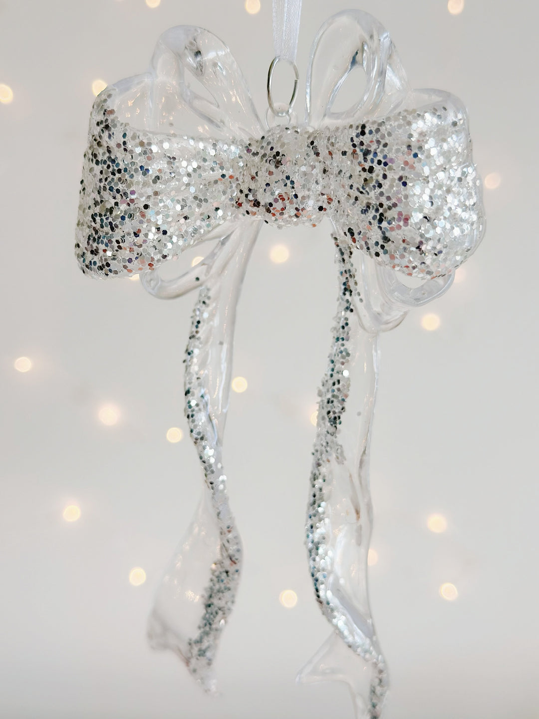 Sparkly Crystal Bow Ornament