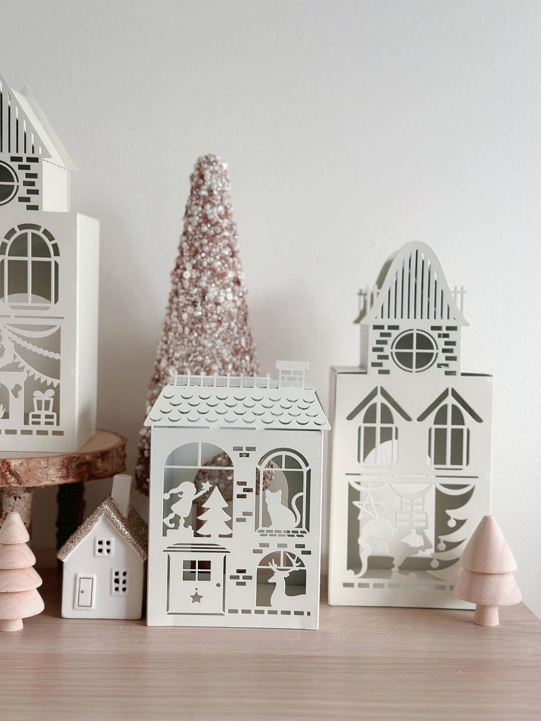 PRE-ORDER (3-9 Dec): Whimsical Christmas Village Tealight Houses (4 options)