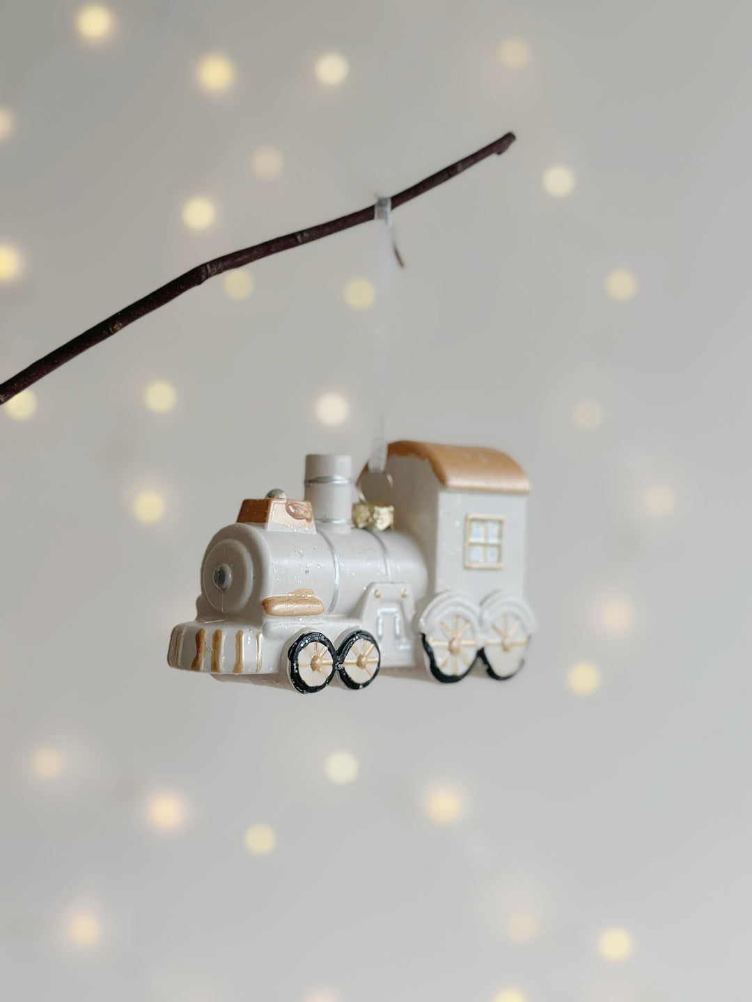 Golden Express Train Ornament