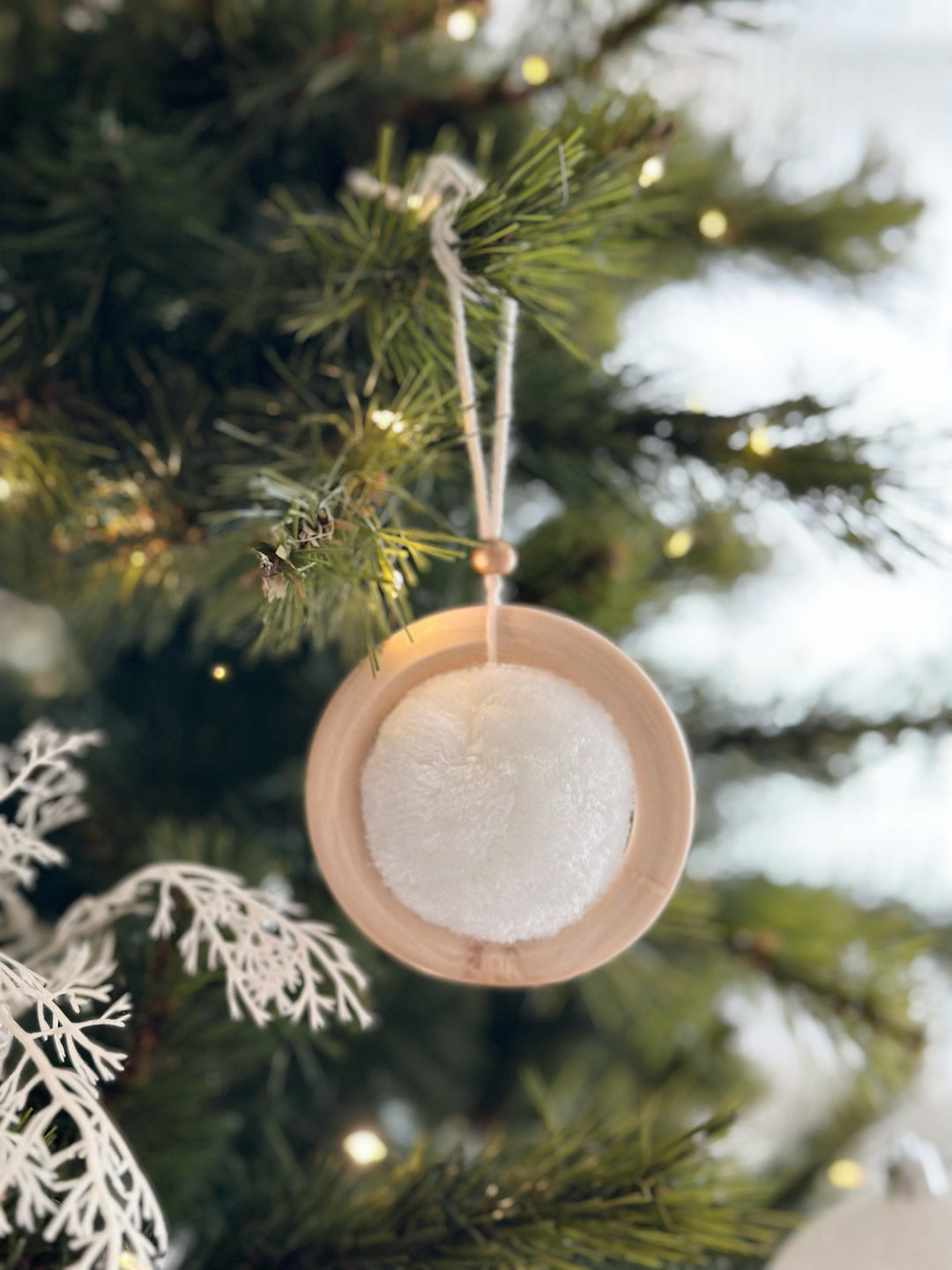 Pom Pom Ring Ornament (set of 2)