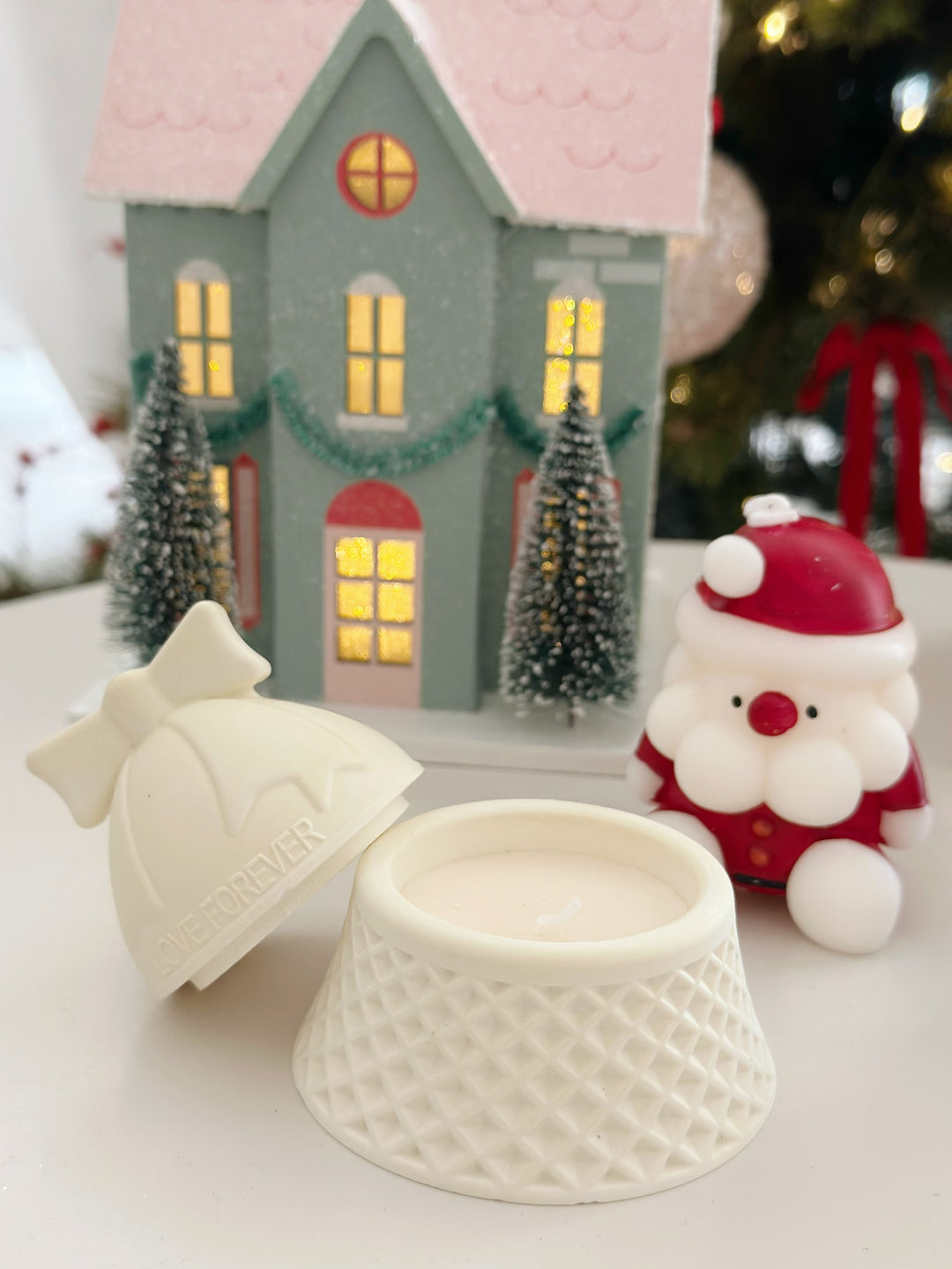 Festive Trio Candle & Decor Set (pack of 3 items)