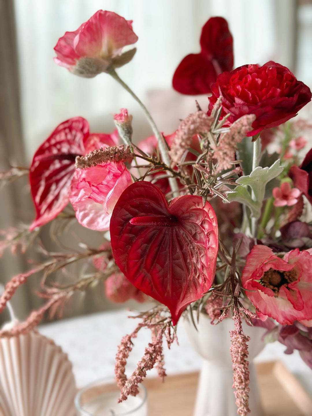 Crimson Lychee Grace in the Vase (2-sided)