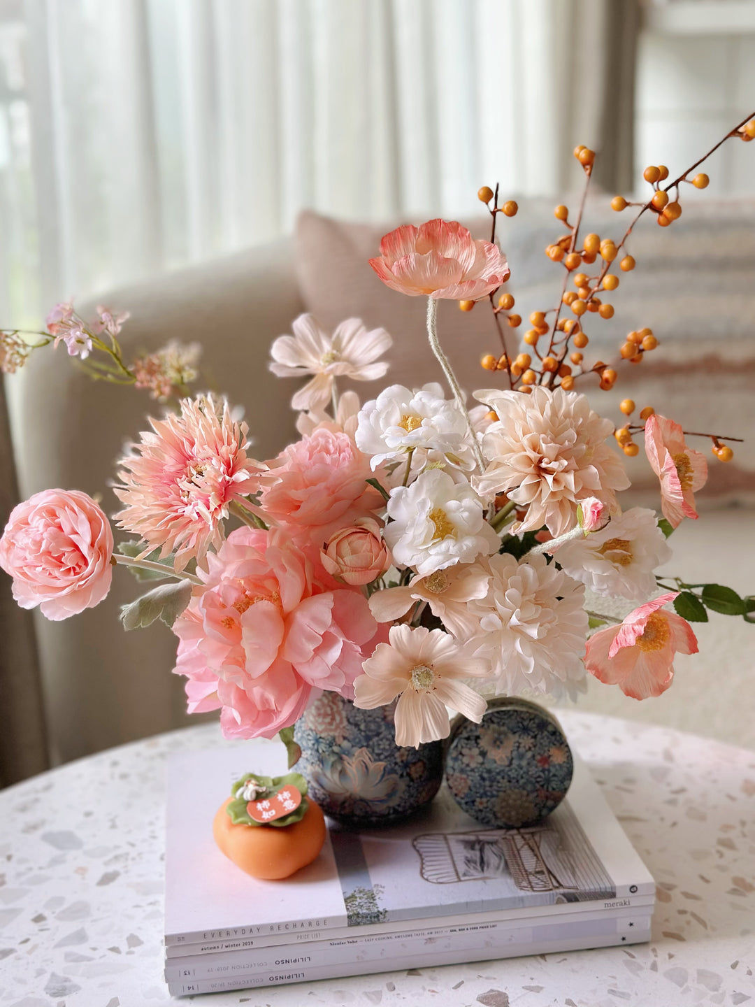 Radiant Bloom in Oriental Jar (1-sided)