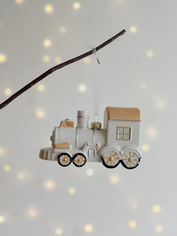 Golden Express Train Ornament