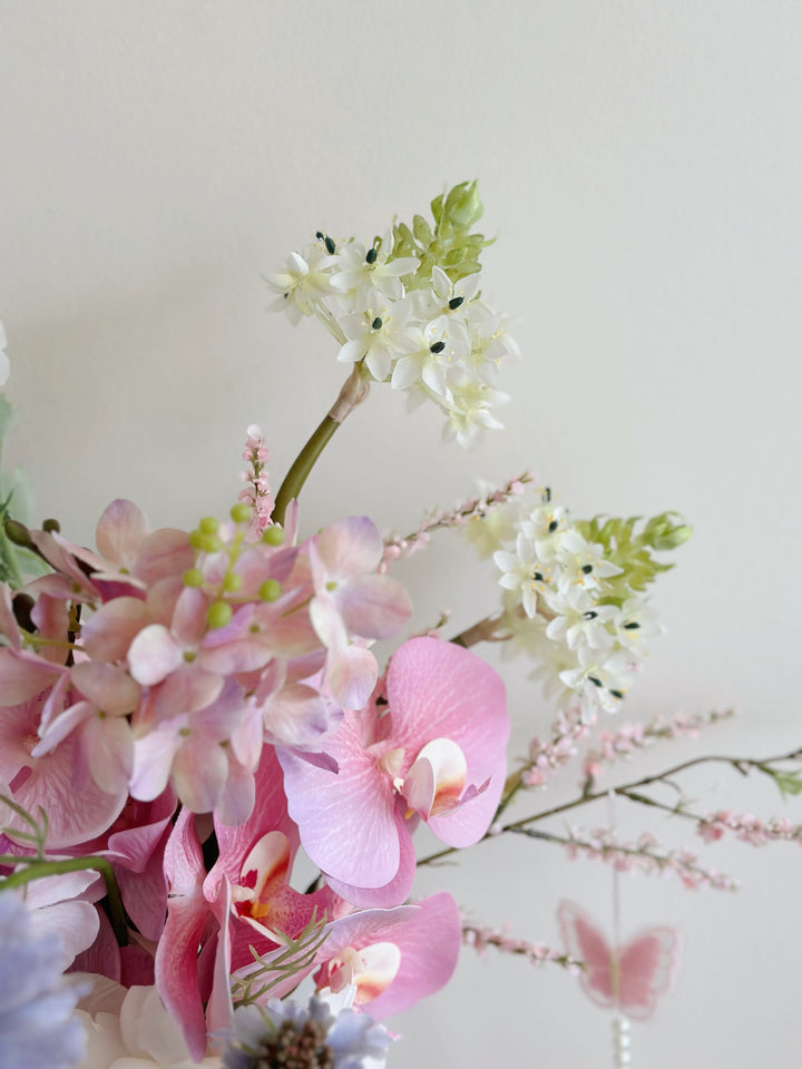 Spring Radiance in Sapphire Blossom Vase (front facing)