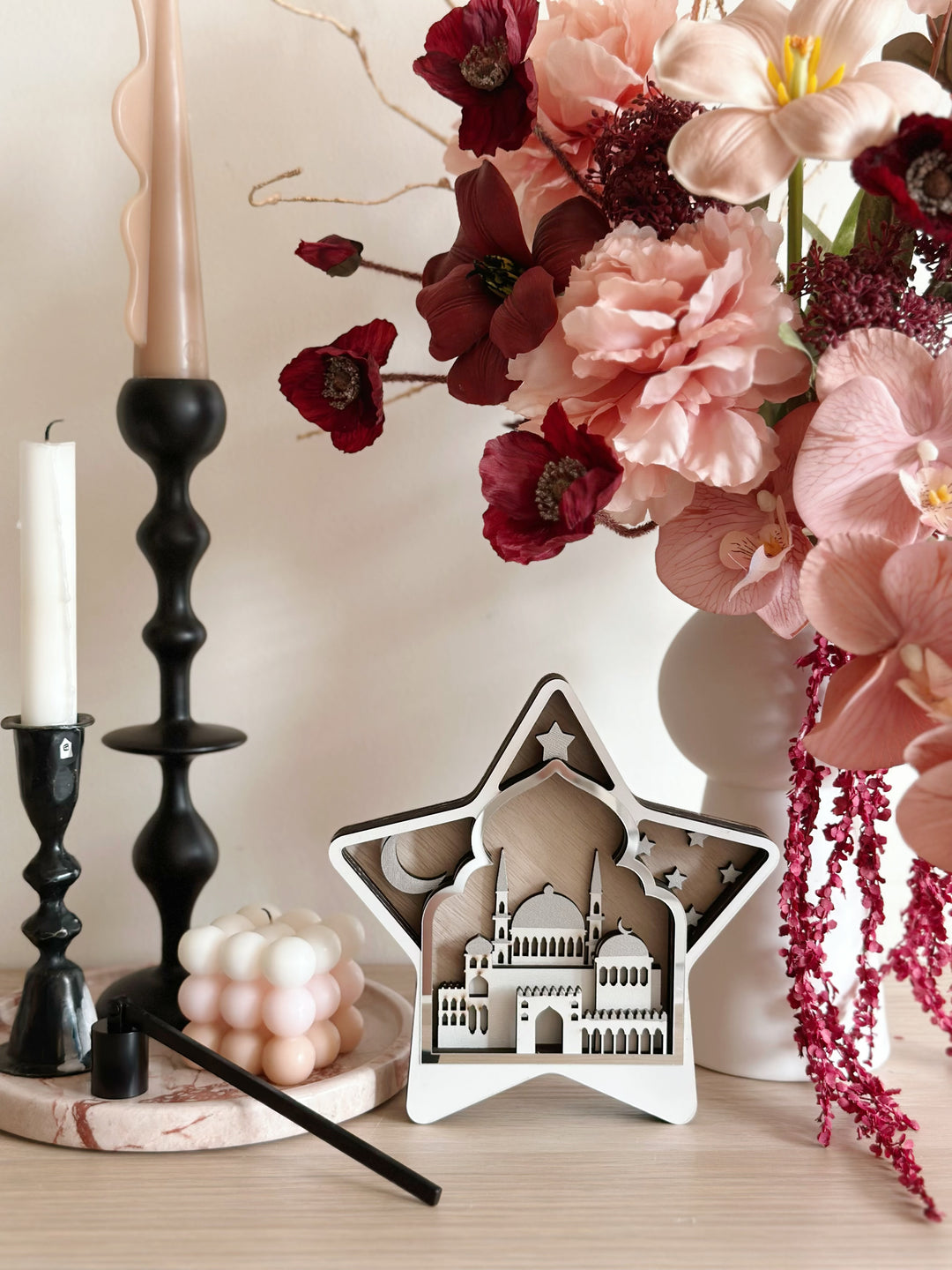 PRE-ORDER (3-7 Mar): Silver Minaret Star Décor