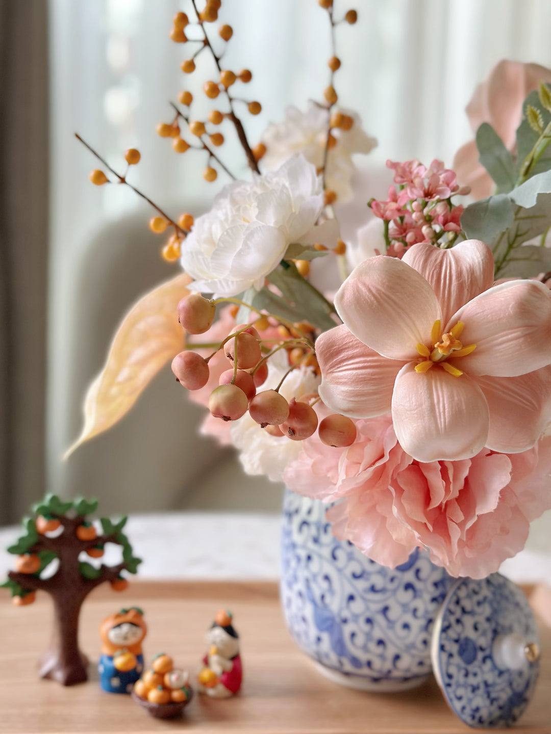 Golden Peach Harmony in the Jar (2-sided)