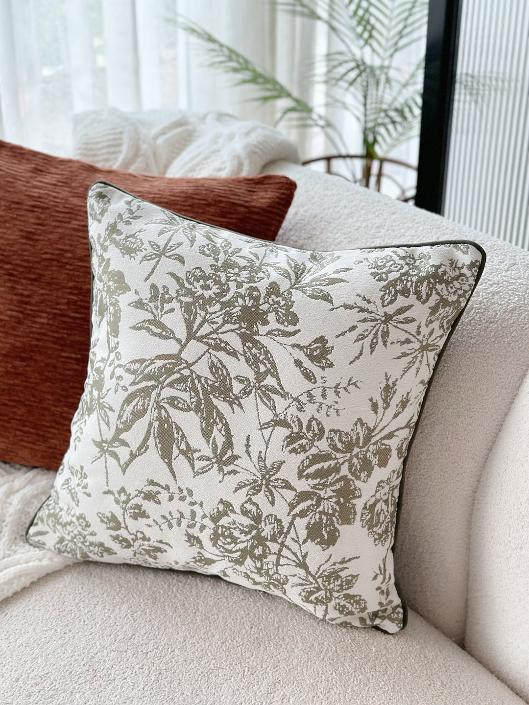 Botanical Harmony Cushion Cover