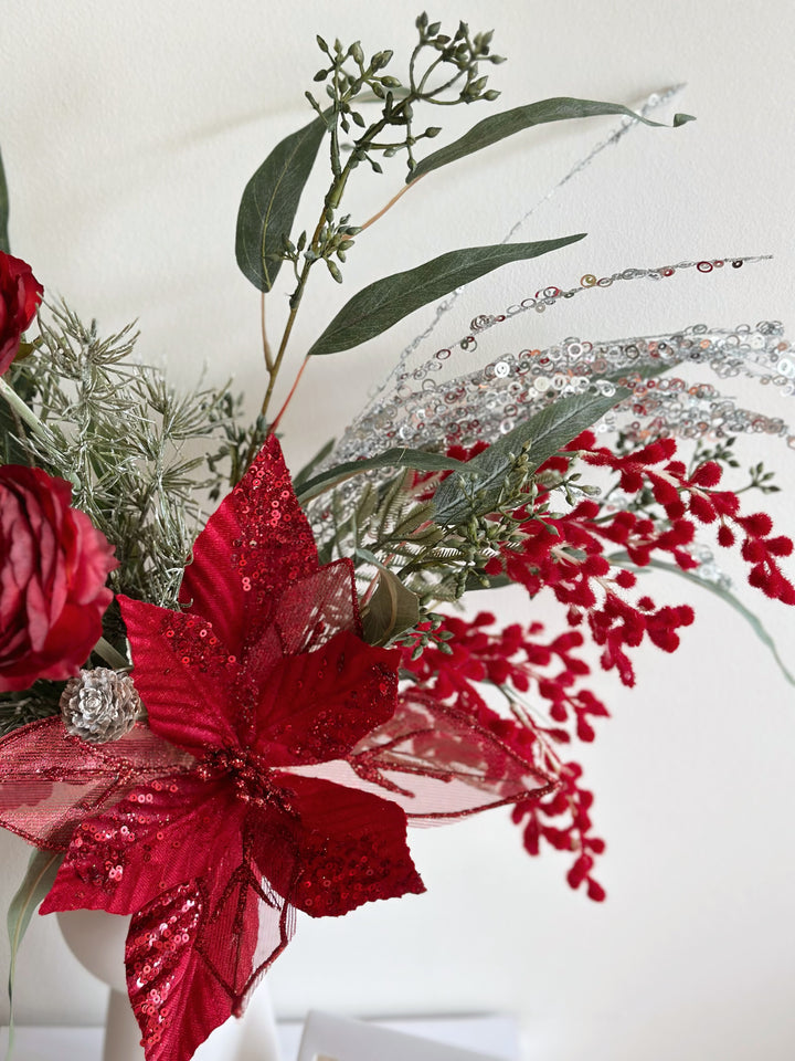 Crimson Elegance in Vase (front facing)