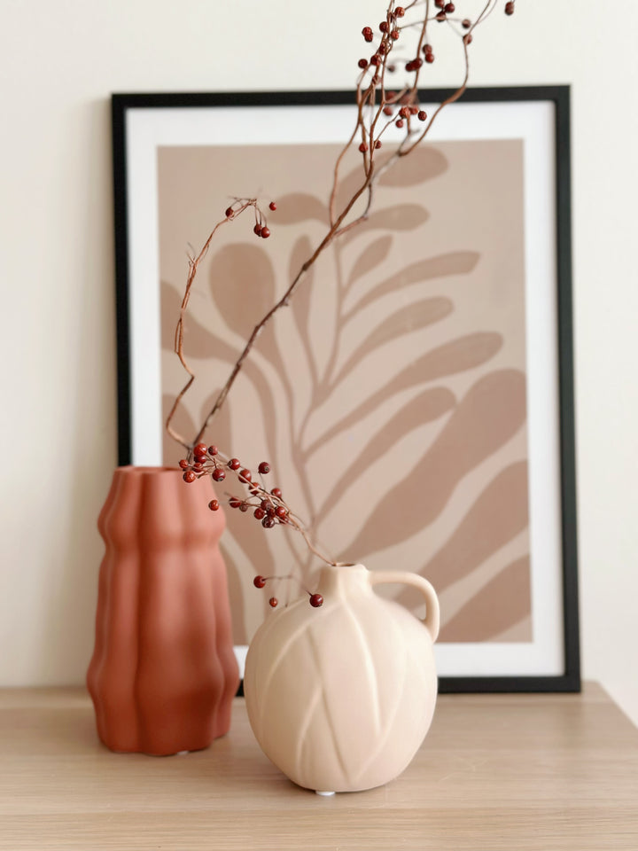 Terracotta Wave Vase