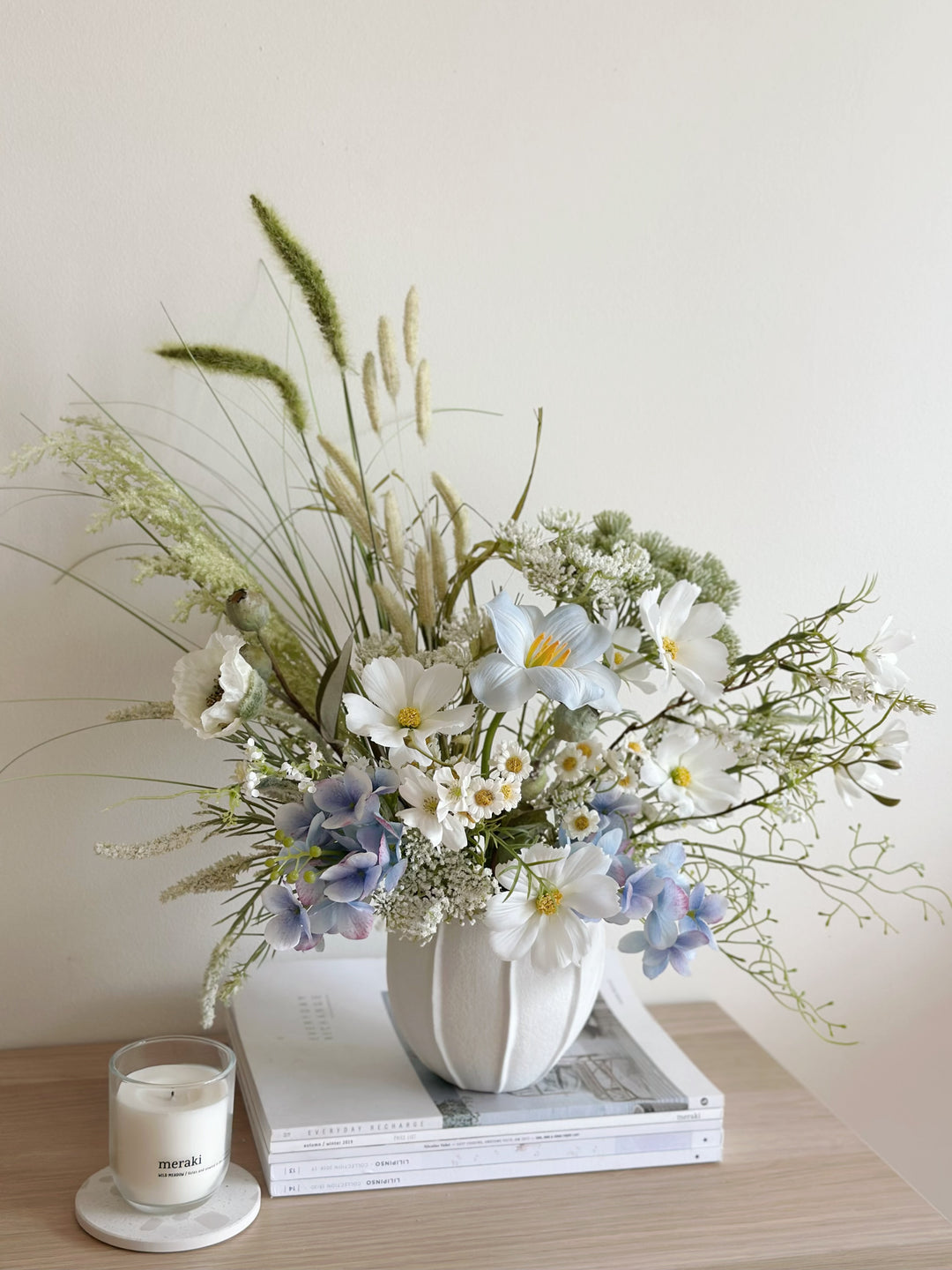 Cloud Kissed Wildflower Garden In The Pot (1-sided)