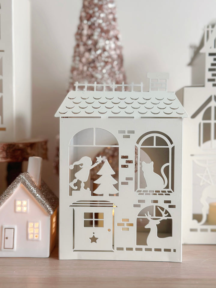 PRE-ORDER (3-9 Dec): Whimsical Christmas Village Tealight Houses (4 options)