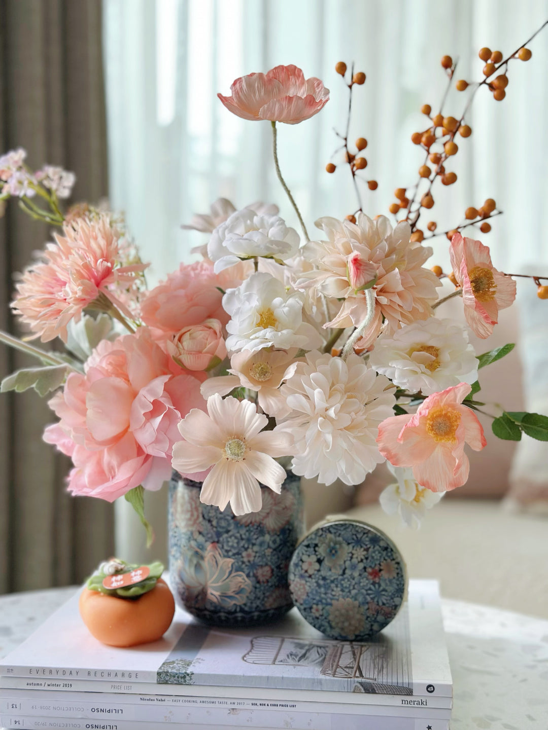 Radiant Bloom in Oriental Jar (1-sided)