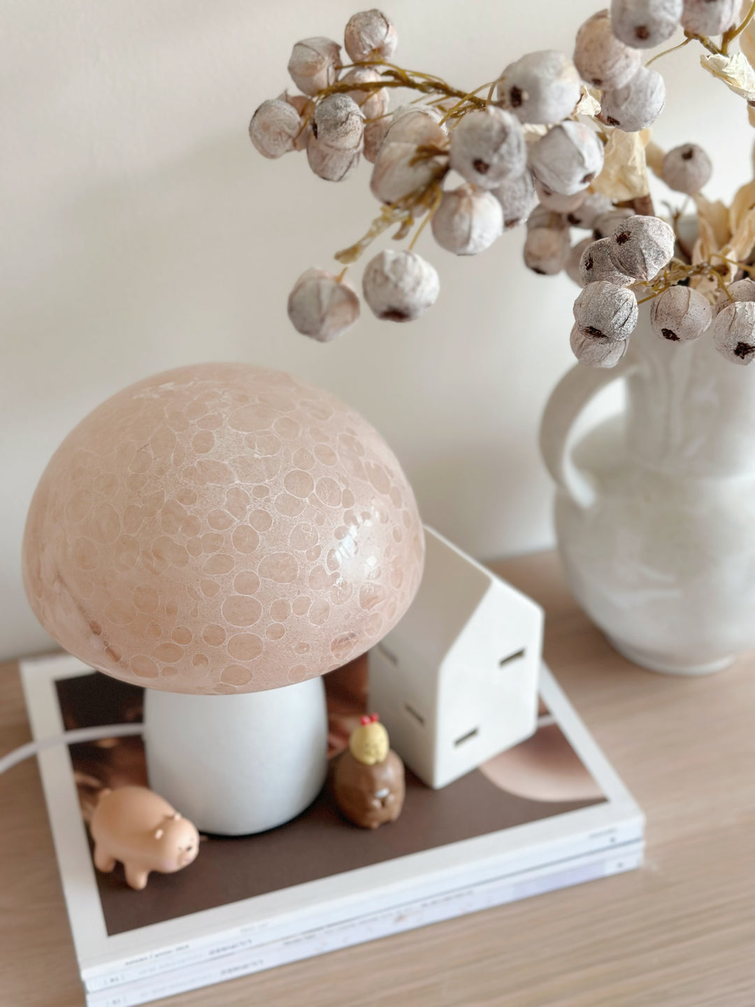 Speckled Enchanted Glow Mushroom Table Lamp