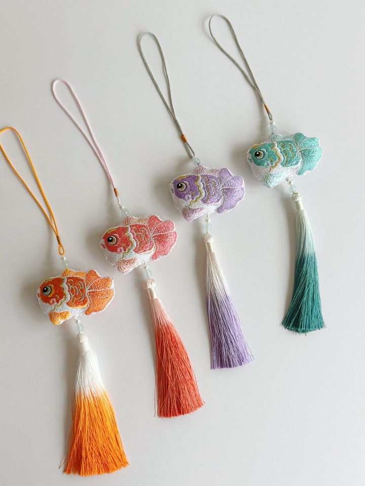 Prosperity Pastel Goldfish Tassel Charm (4 colours)