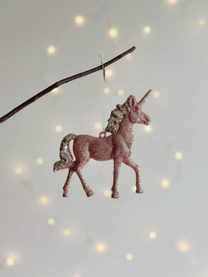 Sparkling Unicorn Ornament