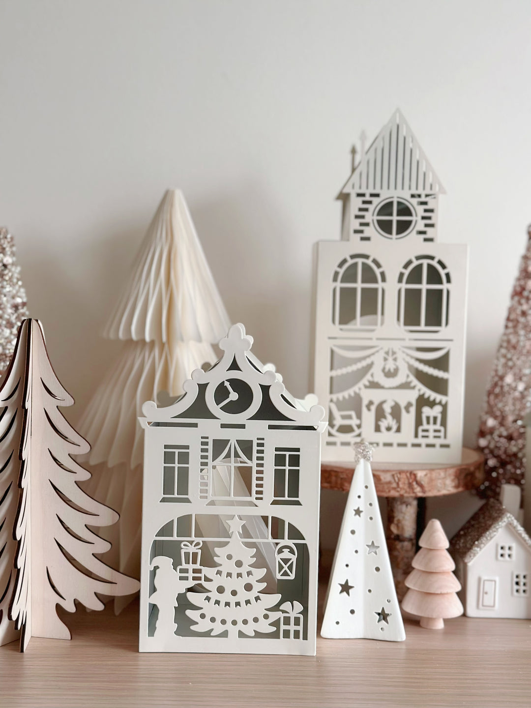 PRE-ORDER (3-9 Dec): Whimsical Christmas Village Tealight Houses (4 options)