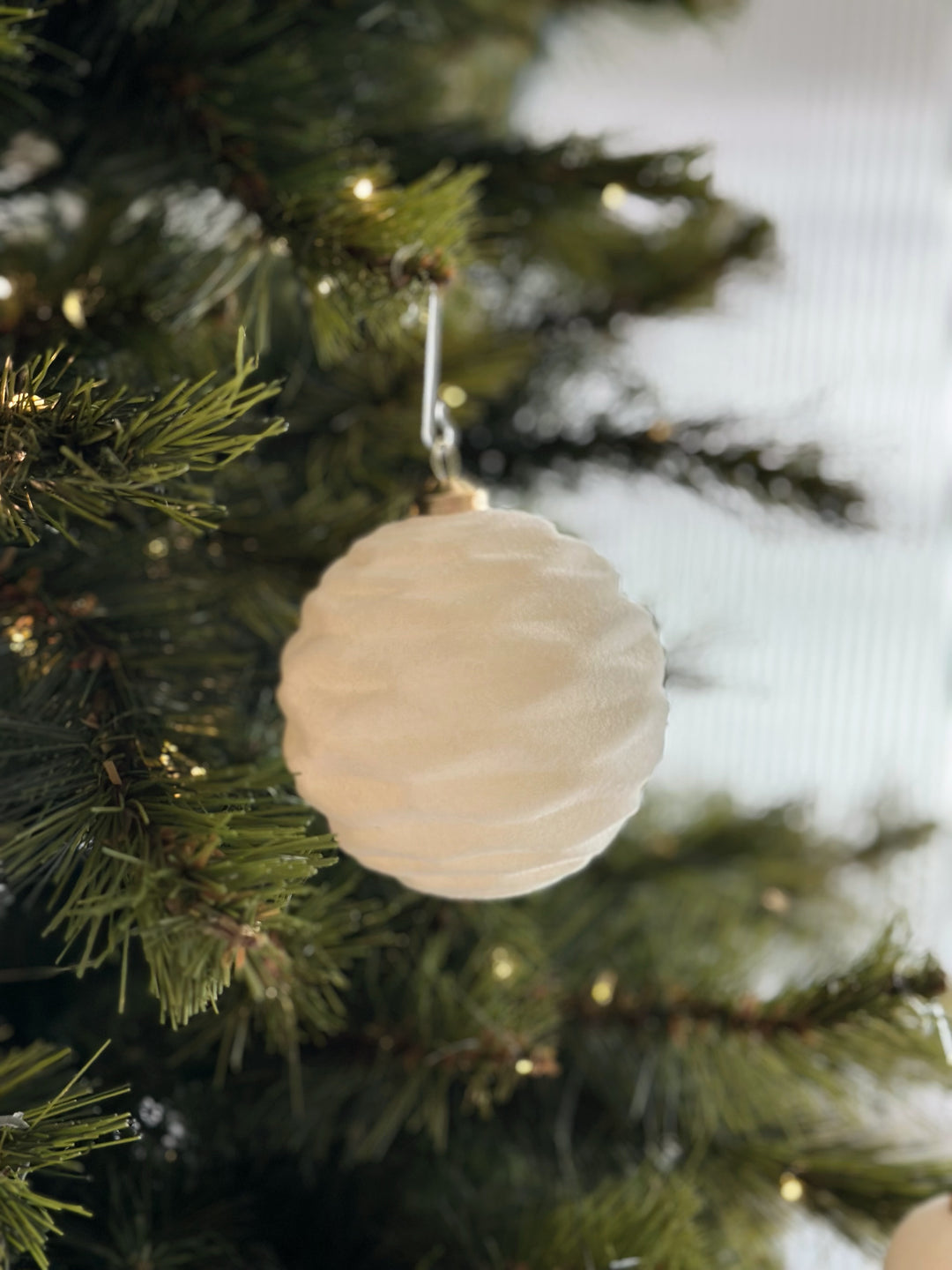 Velvet Cream Elegance Bauble Set (pack of 14)