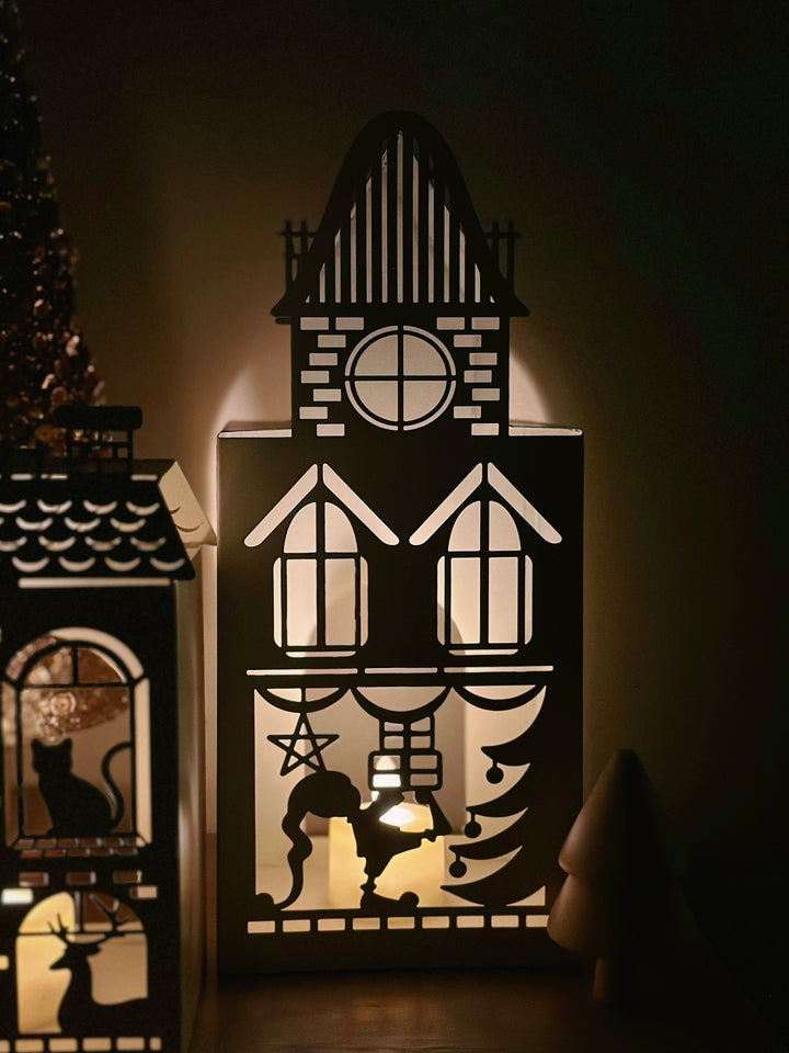 PRE-ORDER (3-9 Dec): Whimsical Christmas Village Tealight Houses (4 options)