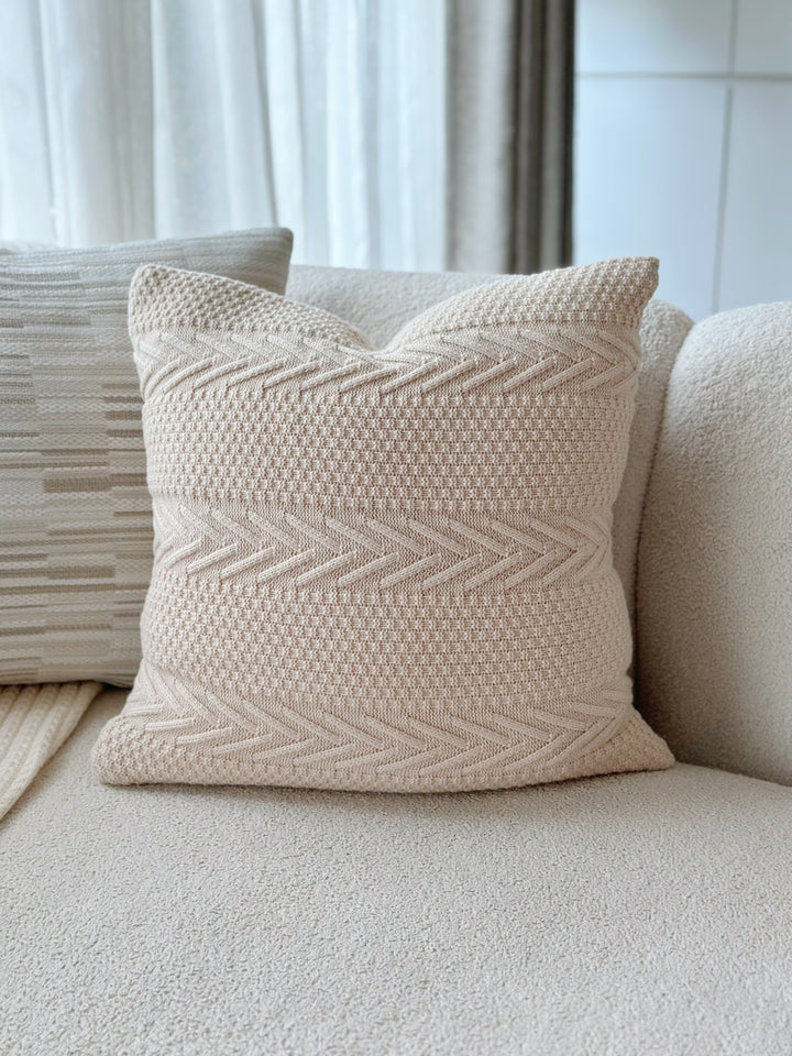 Herringbone Cozy Knit Cushion Cover