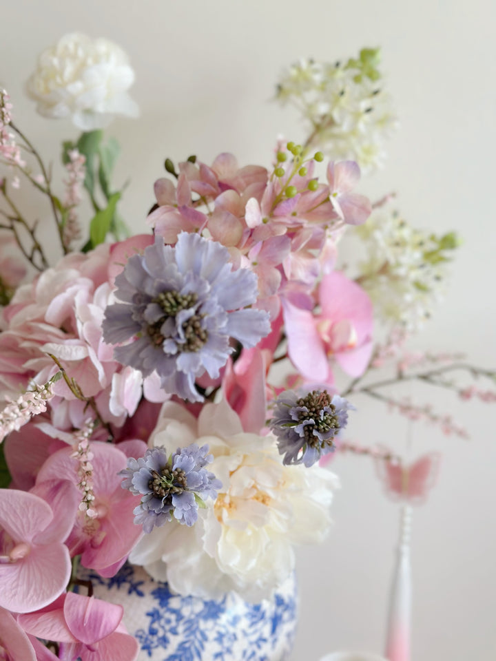 Spring Radiance in Sapphire Blossom Vase (front facing)