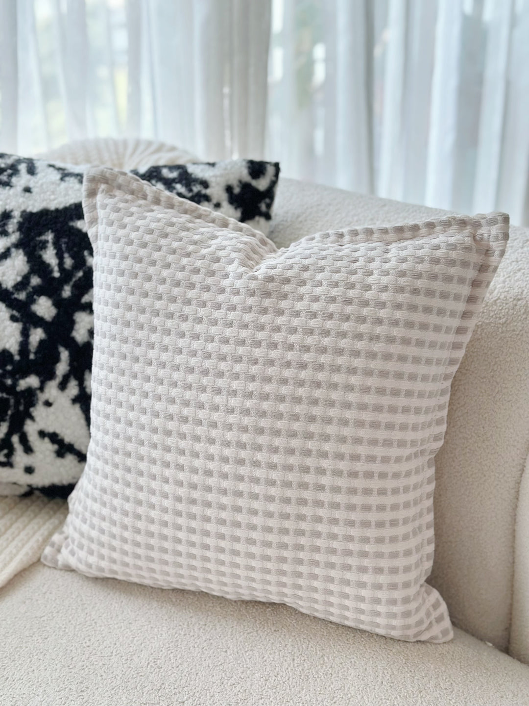 Serene Waffle Cushion Cover