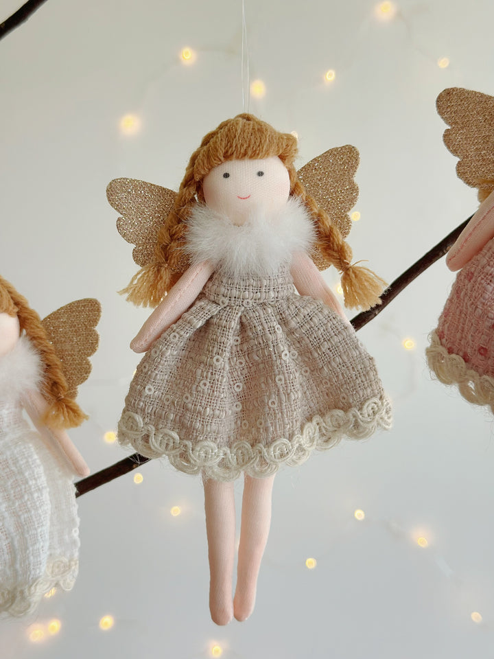 PRE-ORDER (18-20 Nov): Rustic Angel Charm Ornament (3 colours)