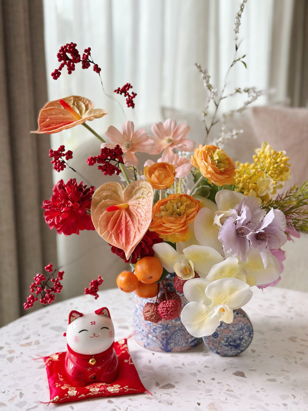 PRE-ORDER (24-27 Jan): 大吉大利 Golden Fortune Bloom Jar (1-sided)