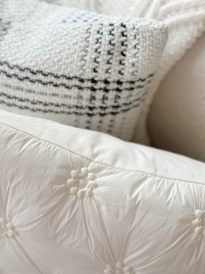 Blossom Puff Cream Cushion Cover