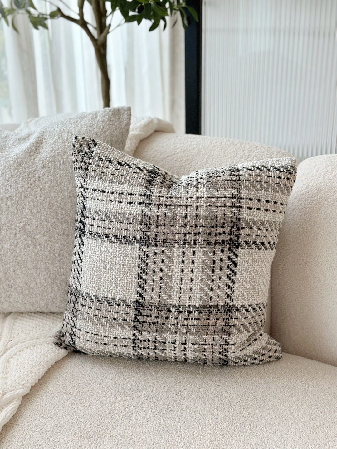 Rustic Tartan Comfort Cushion Cover