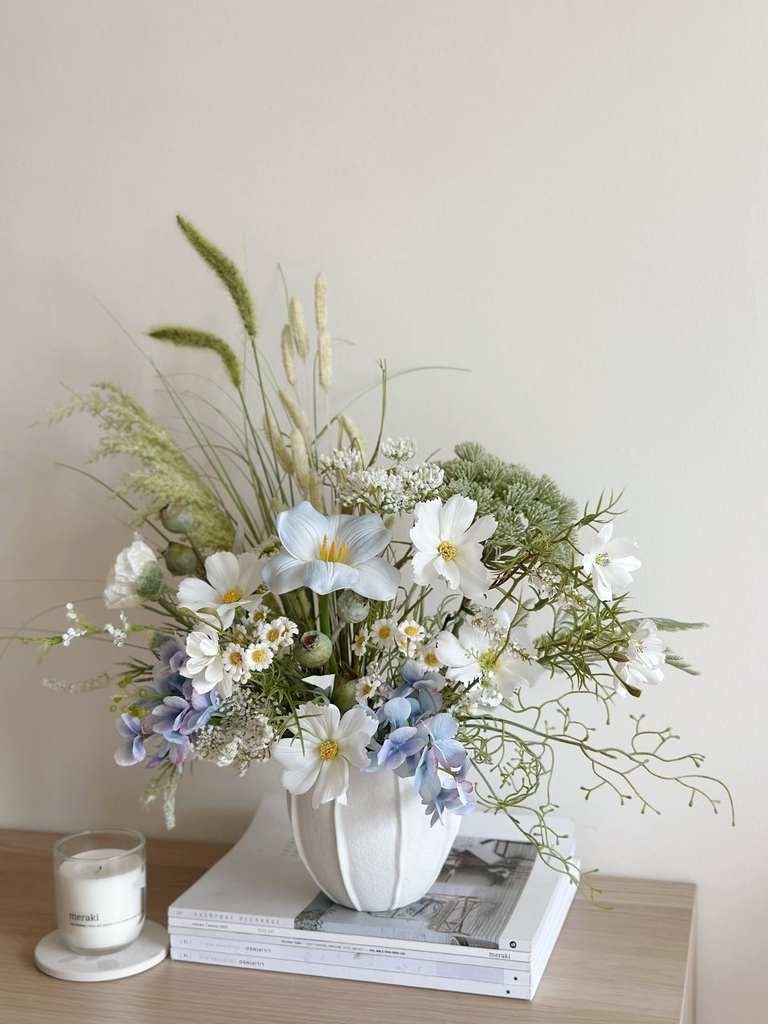 Cloud Kissed Wildflower Garden In The Pot (1-sided)