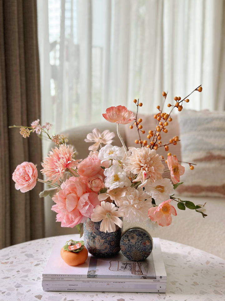 Radiant Bloom in Oriental Jar (1-sided)