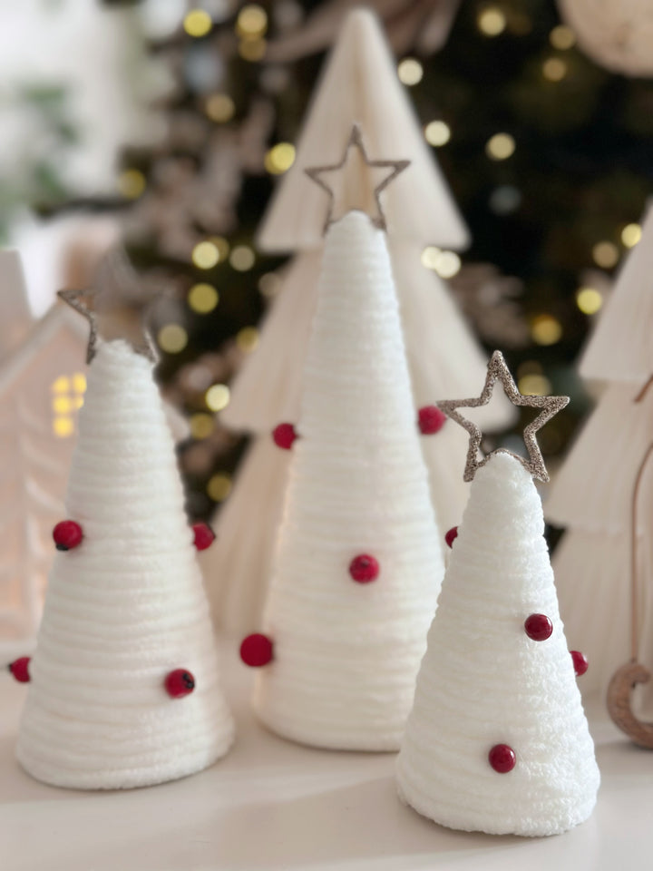 Frosted Elegance Tree Trio (set of 3)