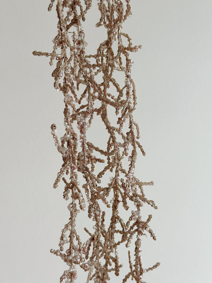 Glittered Frost Fern Branch