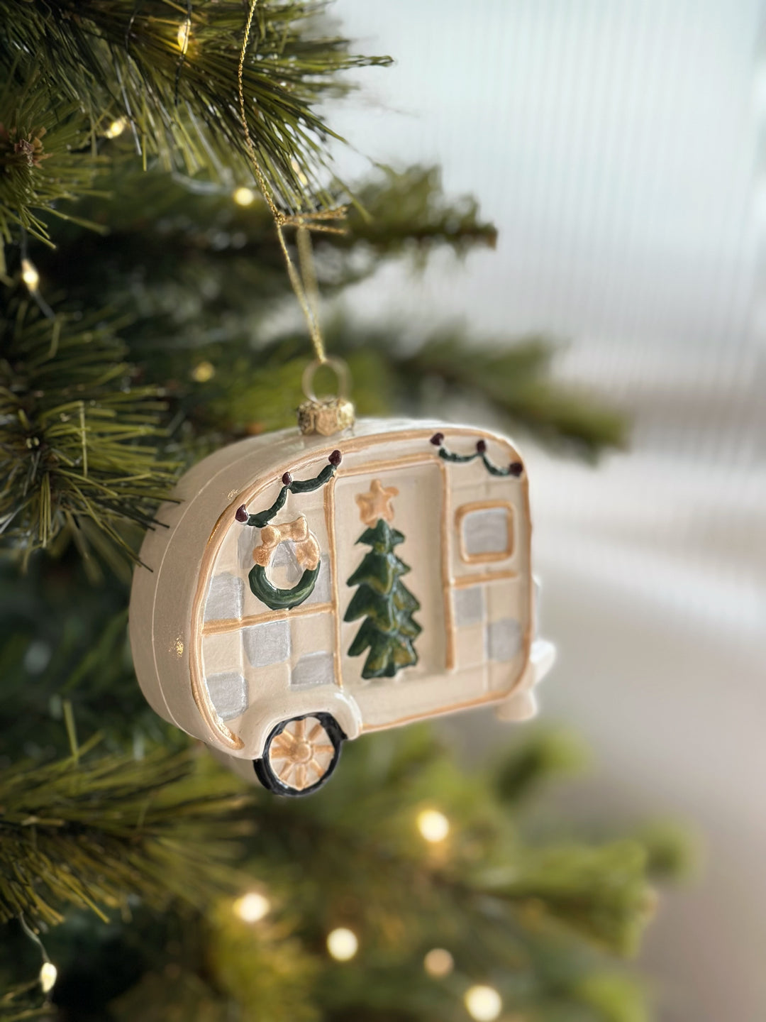 Festive Camper Holiday Ornament