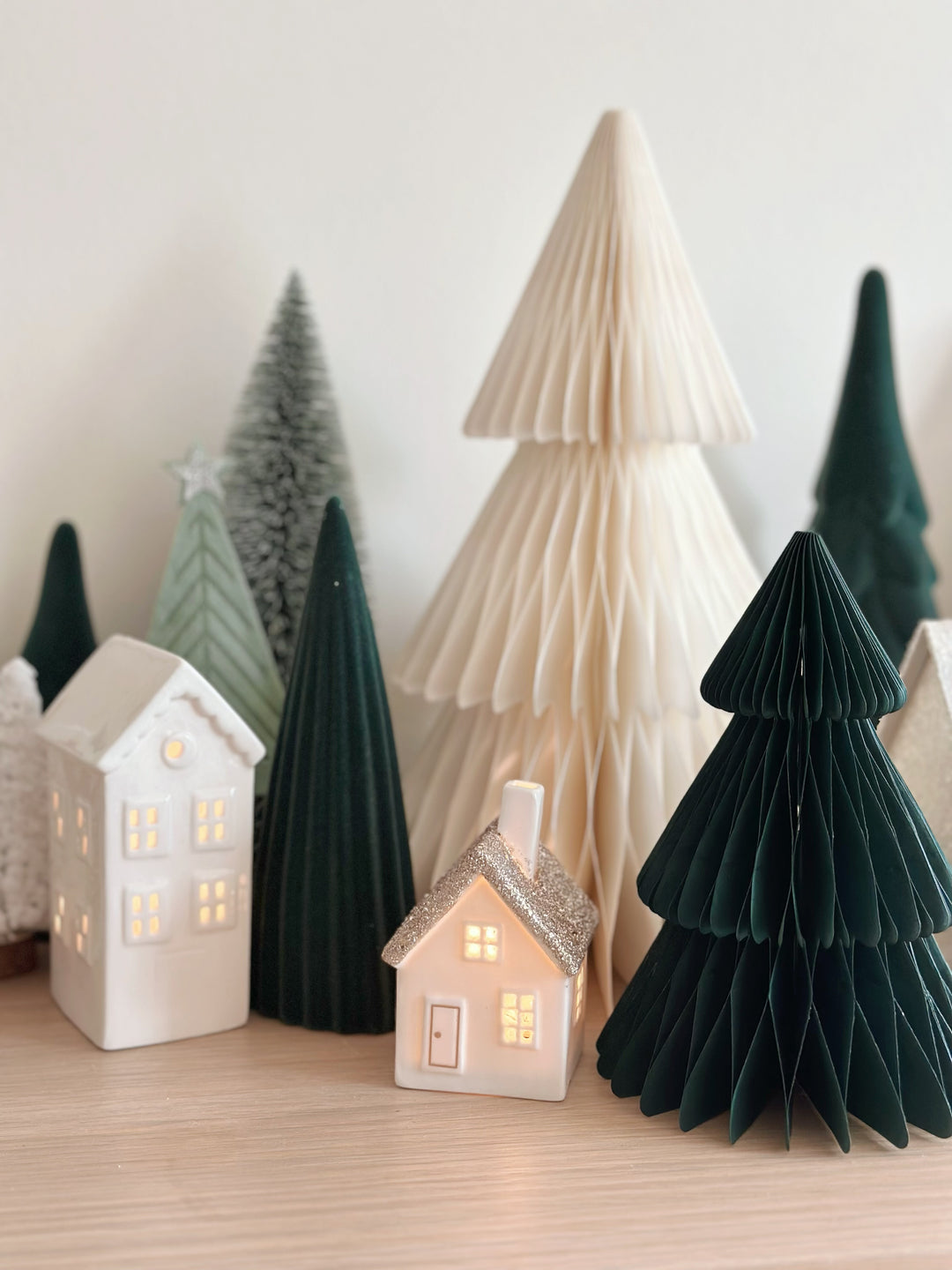 PRE-ORDER (21-25 Nov): Evergreen Fold Paper Tree Set (set of 2)