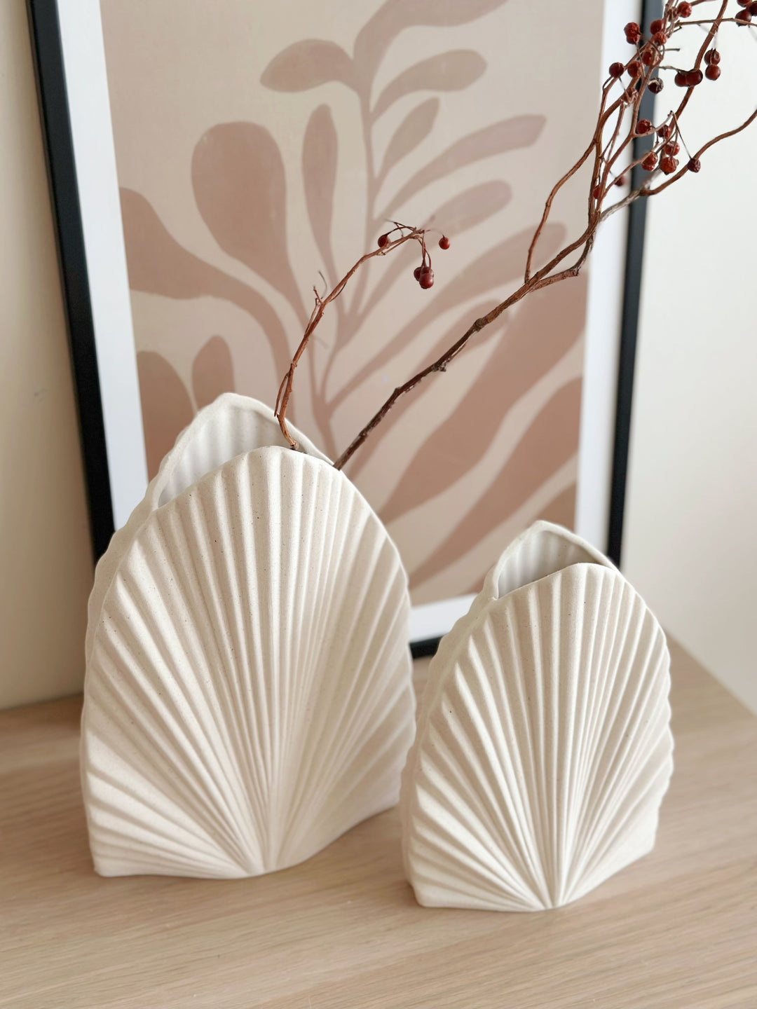 Palm Radiance Duo Vases (set of 2)