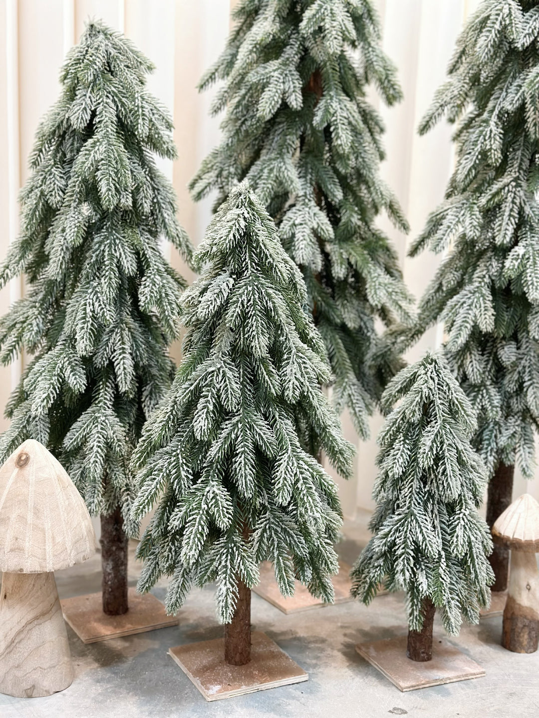 Snow-Kissed Evergreen Pine Trees (5 sizes)