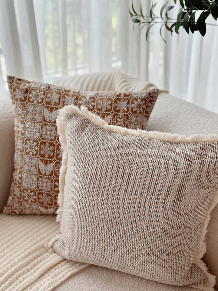 Fringed Texture Cushion Cover