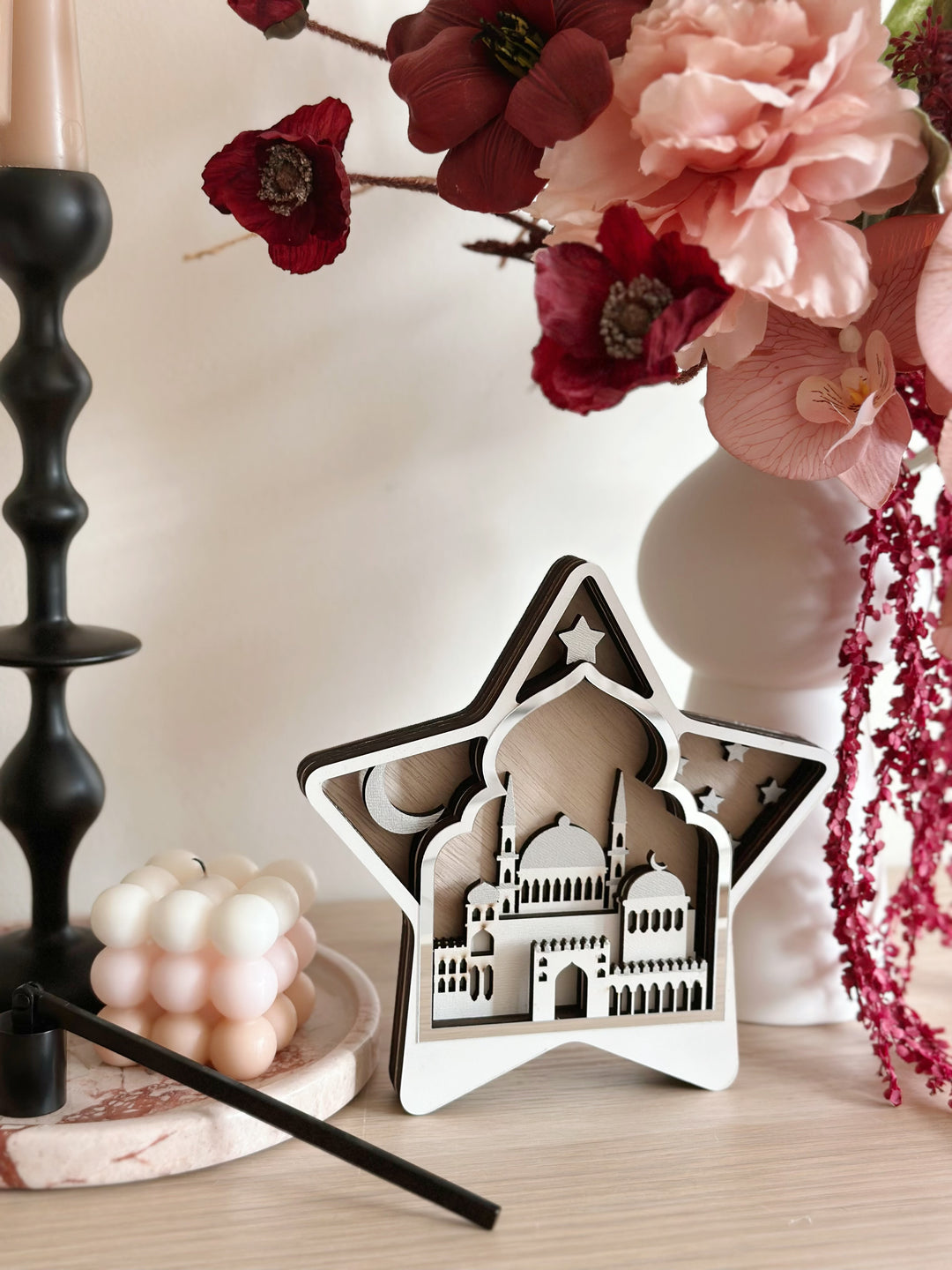 PRE-ORDER (3-7 Mar): Silver Minaret Star Décor