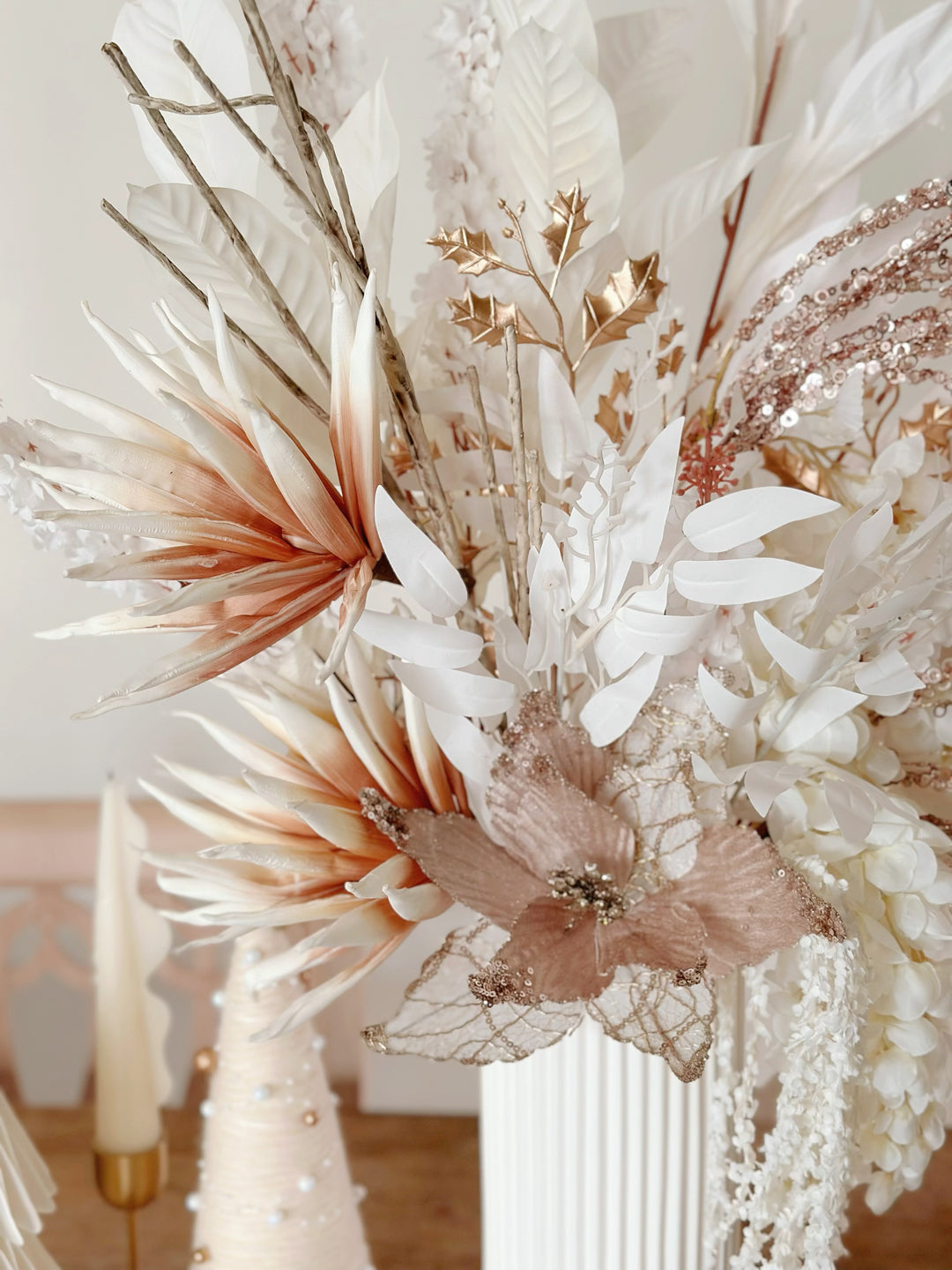 Opulent Champagne Bloom in The Vase