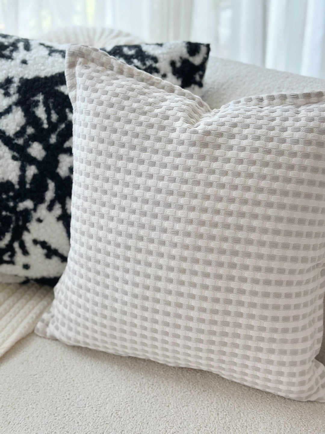 Serene Waffle Cushion Cover